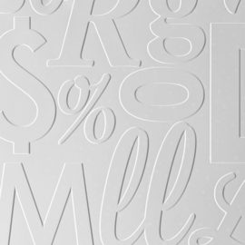 Alphabet Soup + Gloss/Matte White (Paintable)