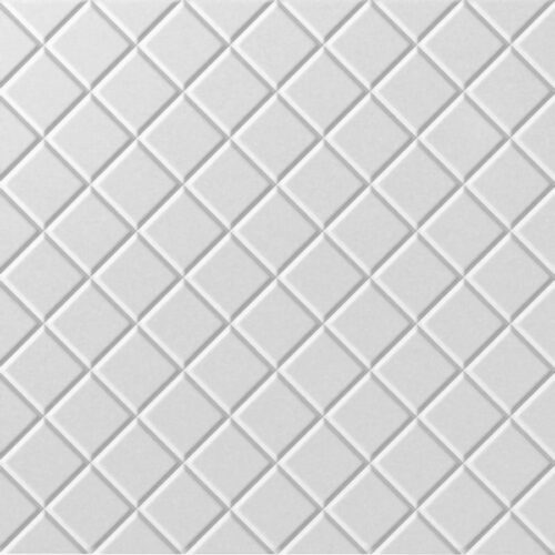 Mini Quilted + Gloss/Matte White (Paintable)