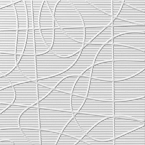 Random Lines + Gloss/Matte White (Paintable)