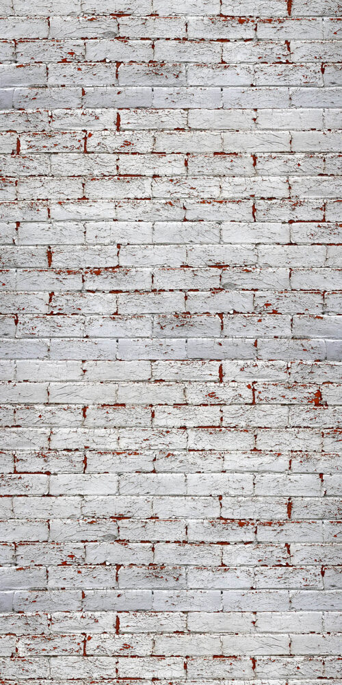 Brick Wall Peeling White Paint