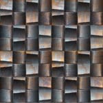 Cubism Rusted Steel 4' x 8' Panels (Fusion, Metallics Collection)