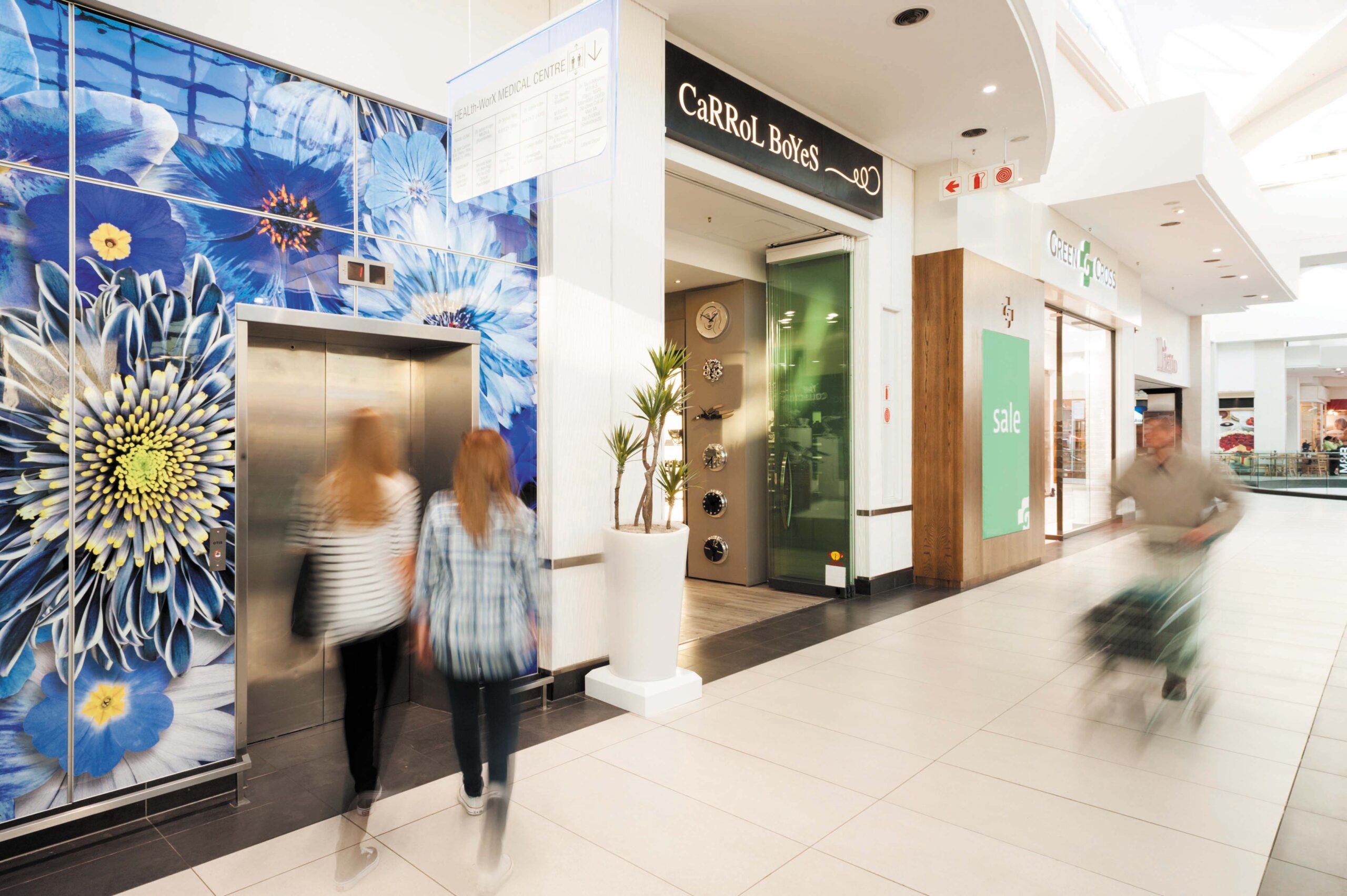 Large Format Murals Brighten Up This Mall s Walls Cresta Shopping