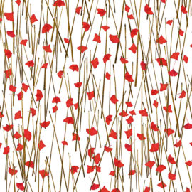 Ginkgo Reeds Red and Weathered (Fusion, Organics Collection)
