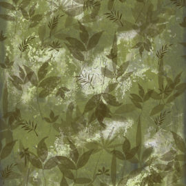 Green Leaves Collage 4' x 8' Panels (Fusion, Organics Collection)