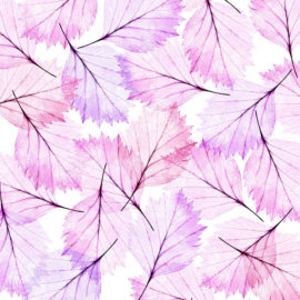 Leaves Modern Red Violet 4' x 8' Panels (Fusion, Organics Collection)