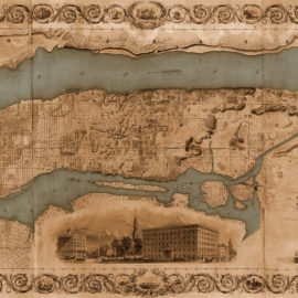 New York Map 18' Mural