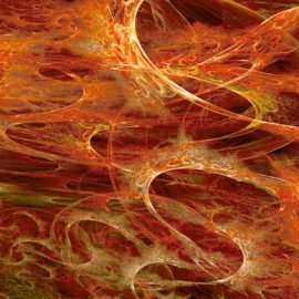 Odyssey Flame, 4' x 8' Panel (Fusion, Abstract Collection)