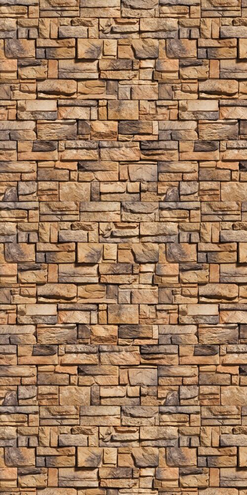Stone Wall Tan Blocks 4' x 8' Panels (Fusion, Stone + Tile Collection)