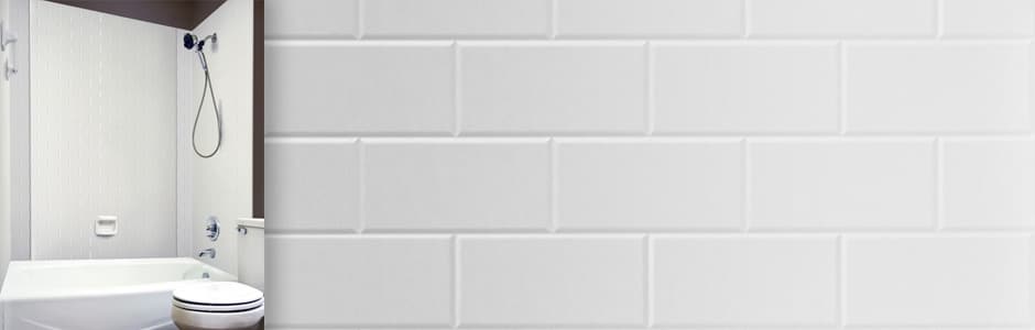 White Bathroom Subway Tile