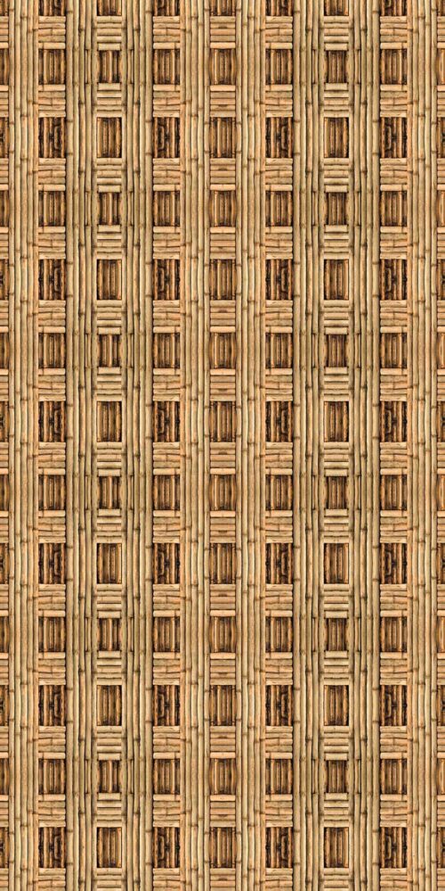 Tiki Hut Weathered, 4′ x 8′ Panels (Fusion, Organics Collection)