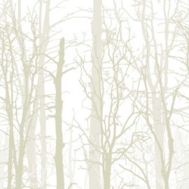 Winter Trees Cream, 4' x 8' Panel (Fusion, Photographic & Illustrated Collection)