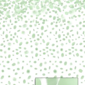 Falling Petals, Green (4x8 Panel)