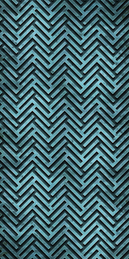 ZIG-ZAG_CUT GLASS OVER BLUE, 4' x 8' Panel (Fusion, Patterns & Color Collection)