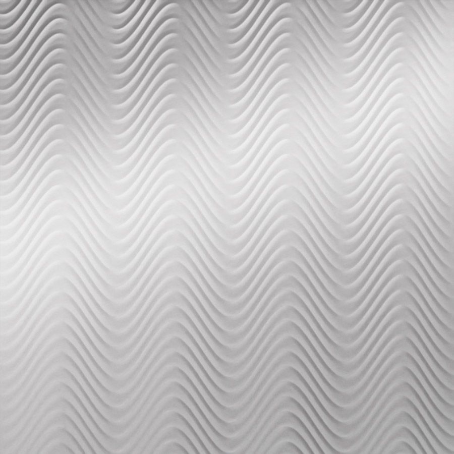 Wavy wall panels come in a variety of patterns, textures, and colors.