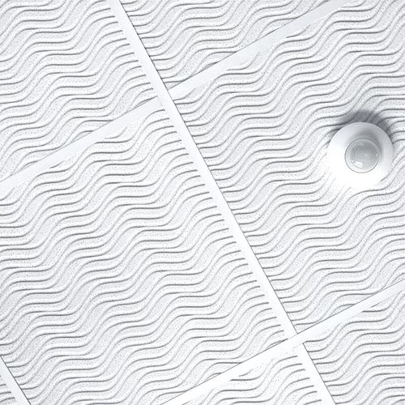 Our wavy ceiling tiles are available in a wide range of patterns, finishes, and styles.