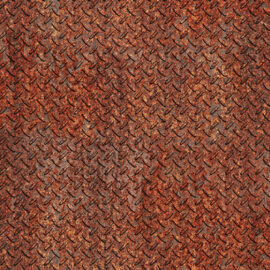 Tread Plate Rusty, Fusion Metallics Collection