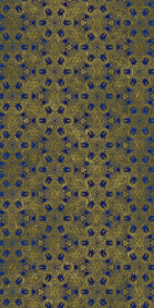 Cobalt and Gold Mandala (Sample)