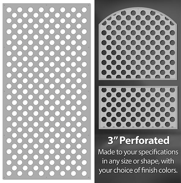 3 Inch Perforated Fusion Screens